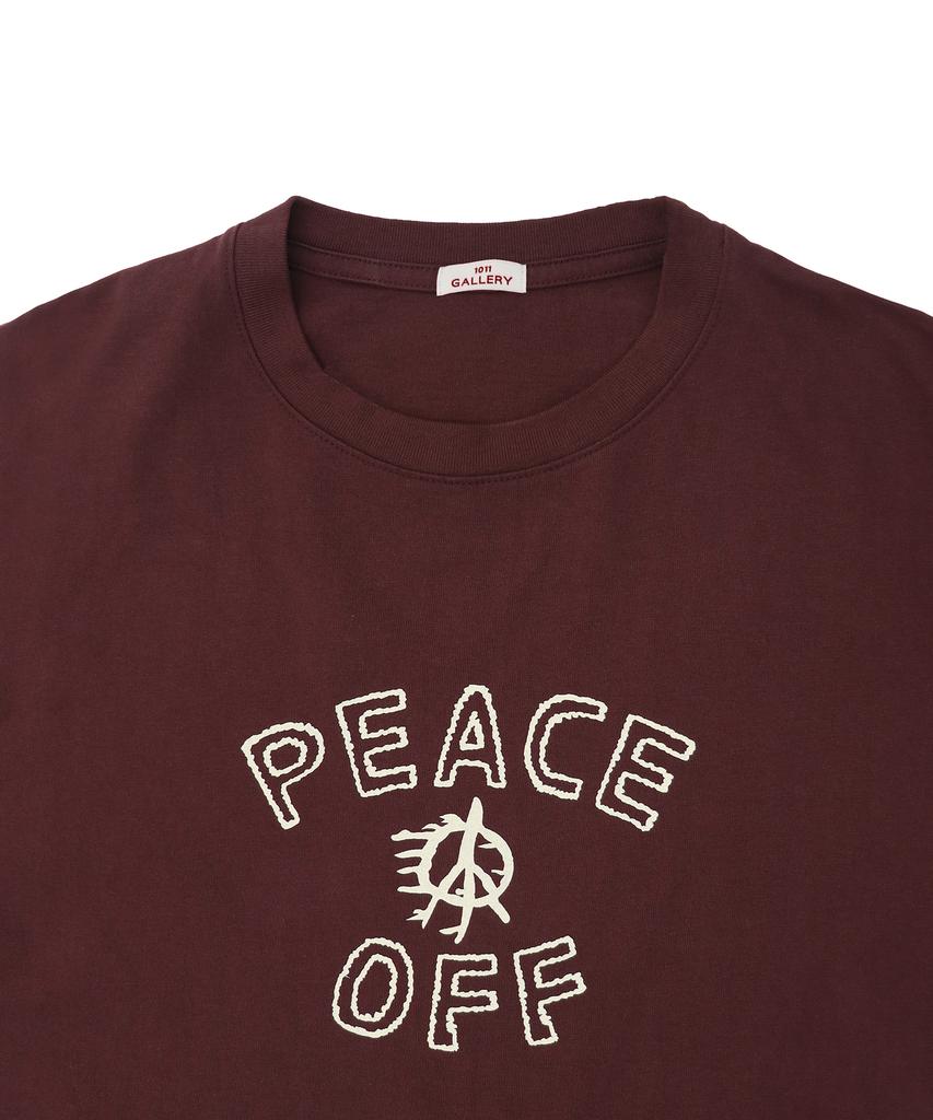 1011 GALLERY Peace Off T-Shirts - Brown