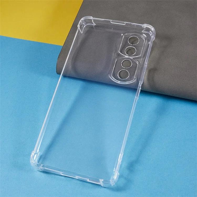 Для Honor 90 Pro Прозрачный чехол с усиленными углами Гибкий чехол из ТПУ для сотового телефона