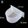 Bird Feeding Trough Bird Cage Water Bowl Bird Feeding Bowl Bird Cage Accessories Splash-proof Cup Bird Half Round Food Box
