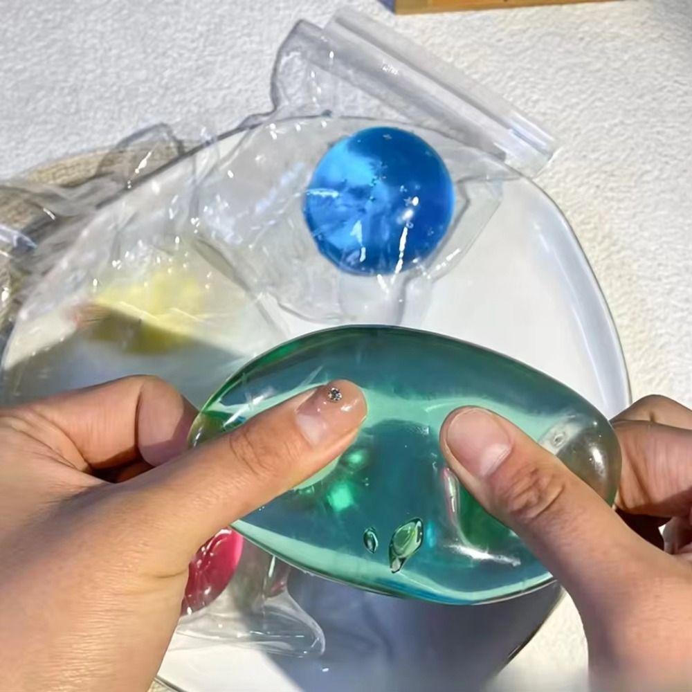 Transparent Maltose Squishy Ball Soft Ball Quick-rebound Squeeze Toy Home Decoration