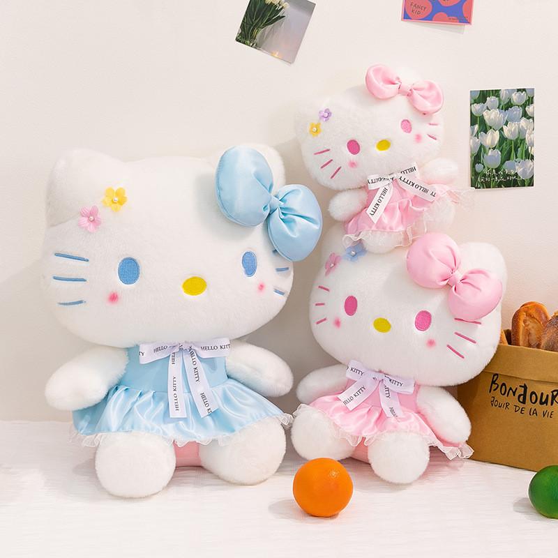 Плюшевая игрушка-кукла Hello Kitty из короткого плюша для детей и девочек, подарок на обмен