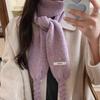Luxury Winter Wool Scarf Women Cashmere Warm Pashmina  Neckerchief Female Shawl Wraps Thick Soft Cold-Proof Poncho Stole