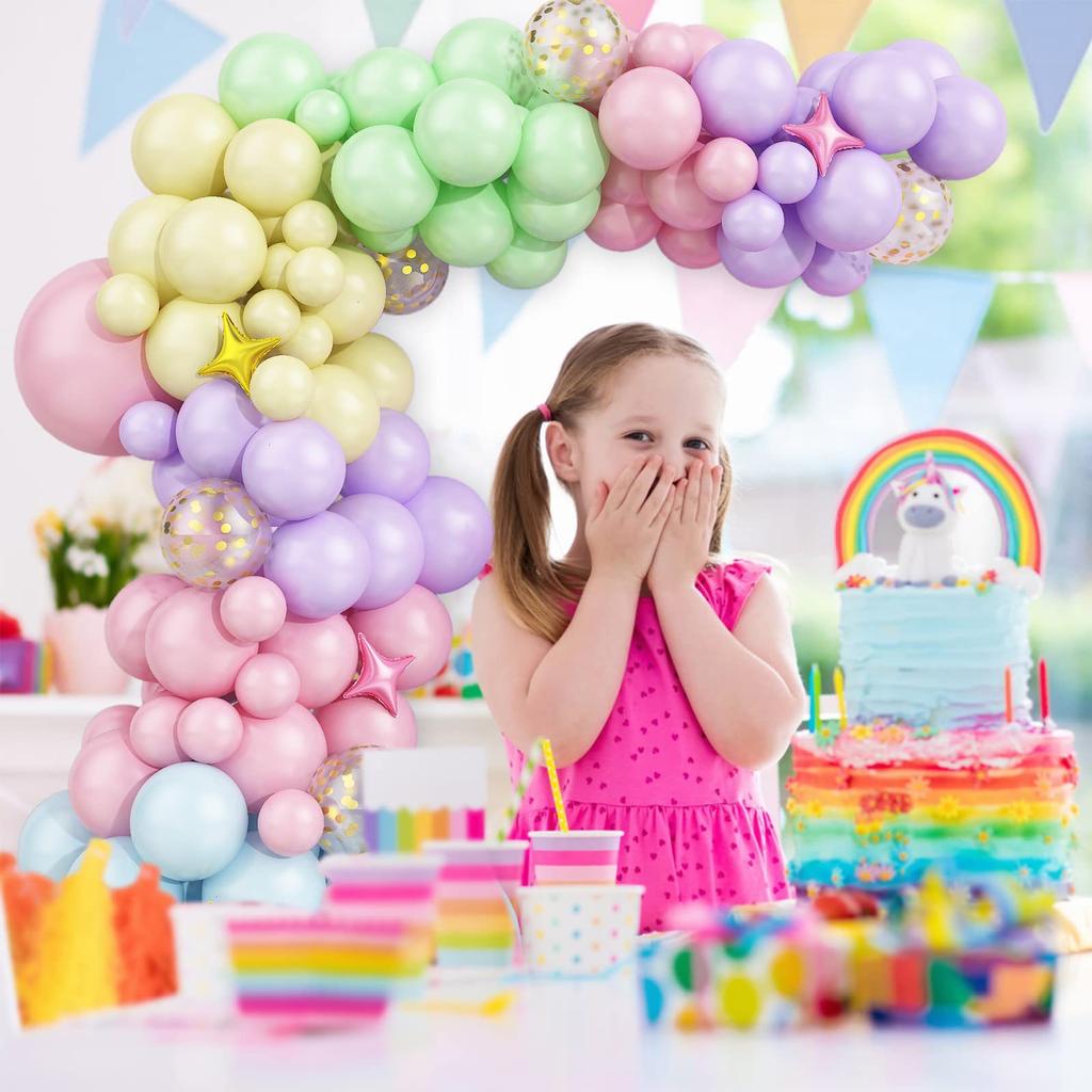 91 шт. разноцветные пастельные воздушные шары в виде макарон, гирлянда, радужные латексные шары, воздушные шары, день рождения, свадьба, декор для детского душа