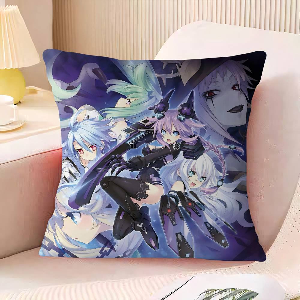 H-Hyperdimension N-Neptunia Office Cushion Pillowcase Car Cushion Cover45X45CM Lumbar Pillowcase Sofa Pillowcover