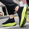 Men's Shoes New Fly-woven Socks Shoes Breathable and Lightweight One-pedal Mesh Shoes Men's Casual Sports Shoes