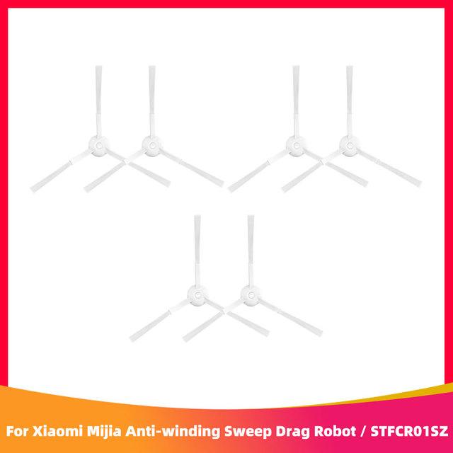 Для Xiaomi Mijia Anti-winding Sweep Drag Robot Vacuum Cleaner STFCR01SZ запасные части для боковой щетки Hepa Filter Mop Rag