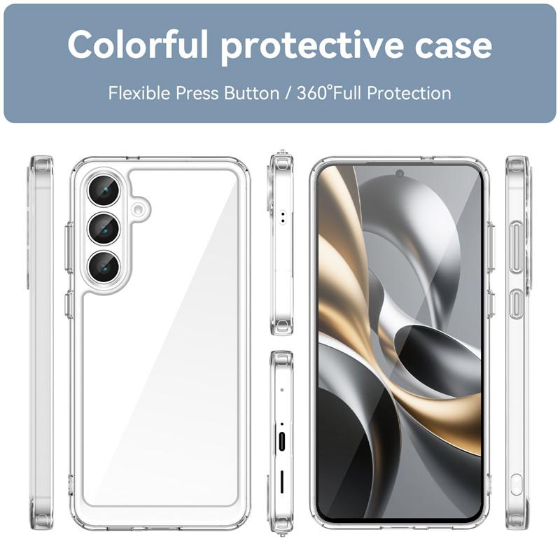 For Samsung Galaxy S25 FE Case Samsung Galaxy S25 FE Cover Anti-Scratch Shockproof Clear PC + Silicone Protective Phone Cover