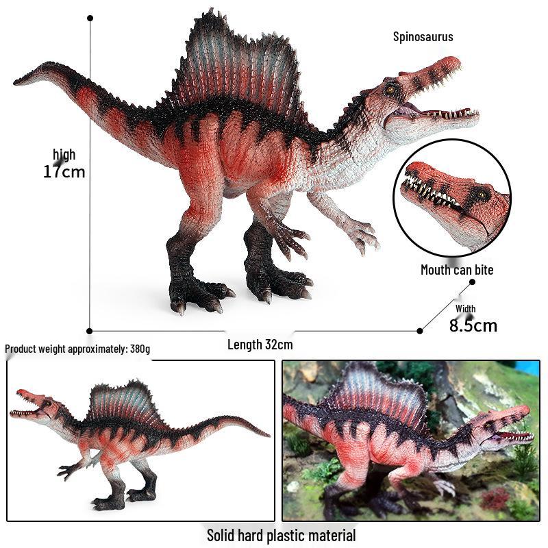 Dinosaur Model Set: T. Rex, Spinosaurus, Mosasaurus, Stegosaurus, Triceratops Cognitive Toys