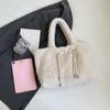 Women Plush Shoulder Bag Fluffy Handbags Large Capacity Autumn Winter Travel Shopping Totes Faux Fur Underarm Bags MIT