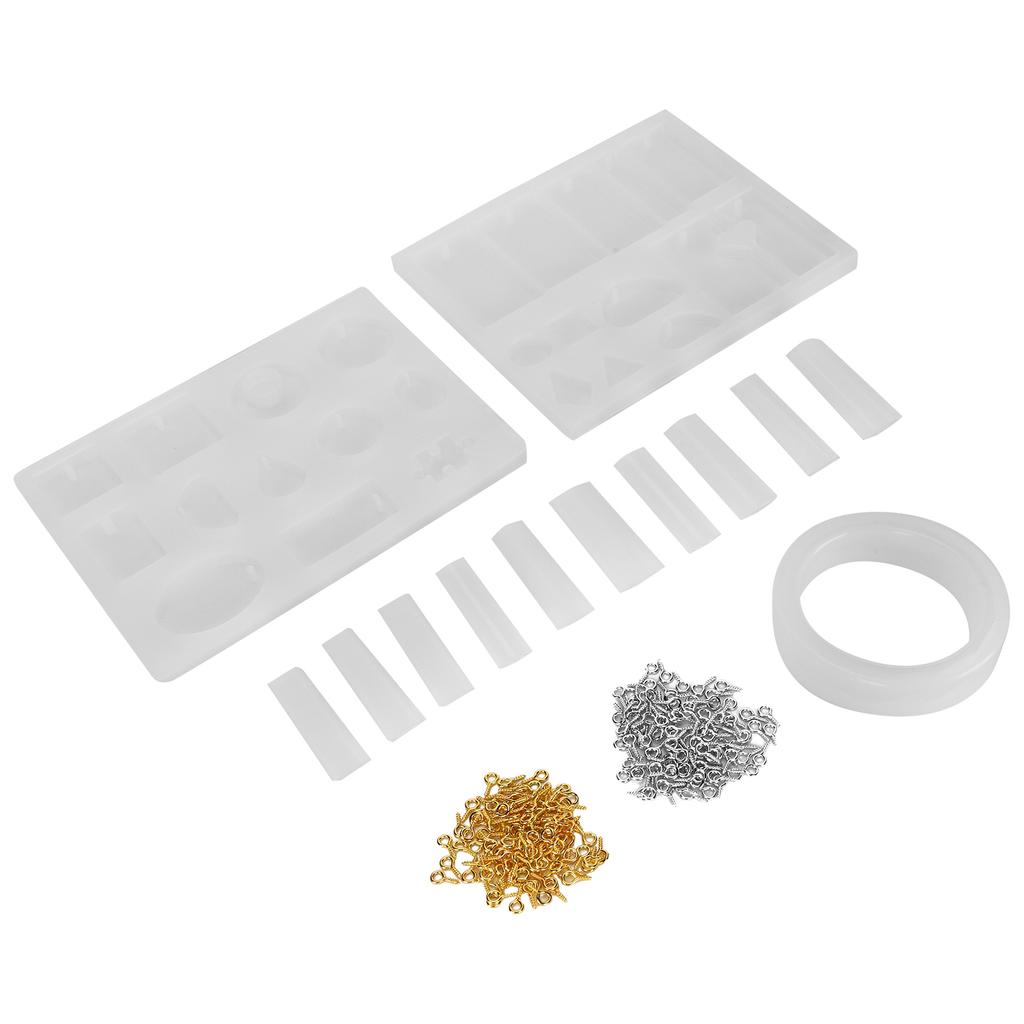 Ювелирная подвеска Силиконовые формы DIY Литьевые формы Набор штифтов с винтовым ушком Аксессуар для изготовления ювелирных изделий