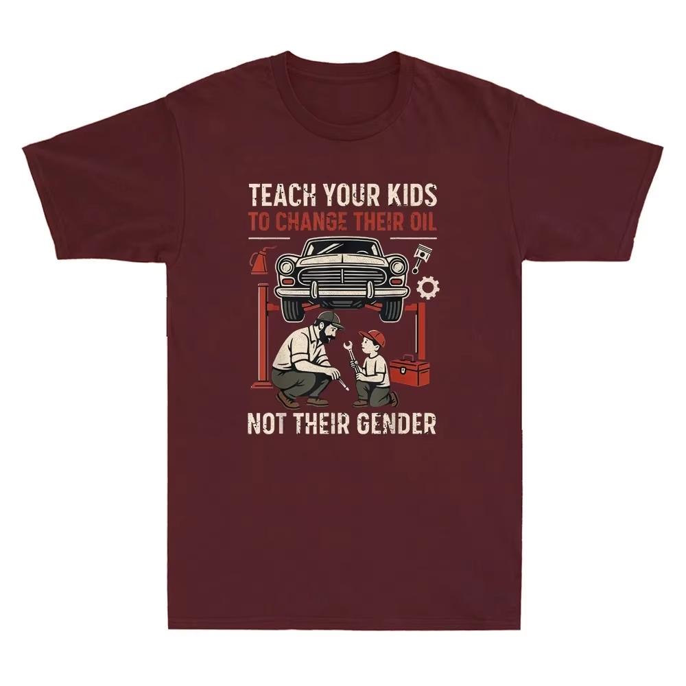 Retro Mechanic TShirt Unisex Father Son Auto Repair Graphic Print Unisex Casual Streetwear Tee