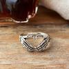 Creative Retro Personality Ring Punk Style Hell Ghost Finger Ring Ancient Silver Index Finger Ring MIT