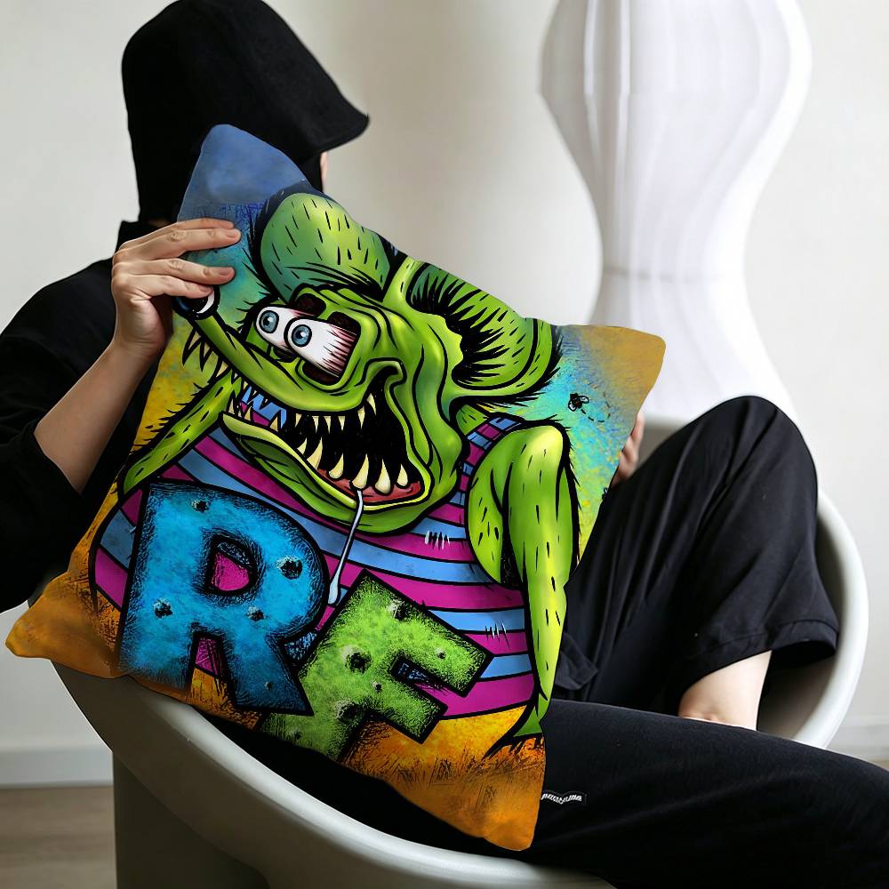 Cartoon Rat Fink pillow cover sofa cushion cover home room decoration children gift