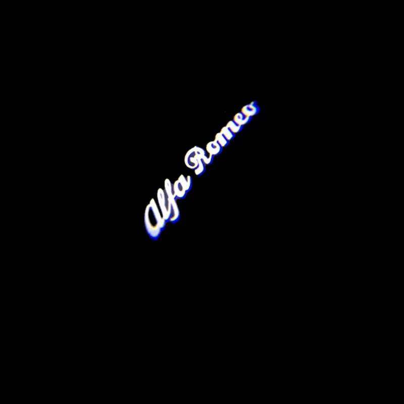 For Alfa Romeo 159 LED Car Door Welcome Light Logo Projector for Alfa Romeo 147 156 Giulietta Giulia Mito Stelvio Brera Spider
