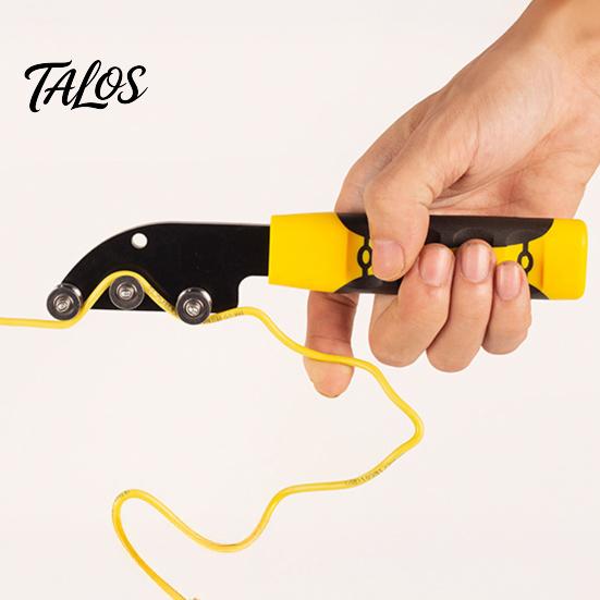 Heavy Duty Wire Roller Straightener, Wrapping Tool, Metal Manual Electrical Box Cable Routing Tool Terminal Paralleling Tubing Straightener for Copper