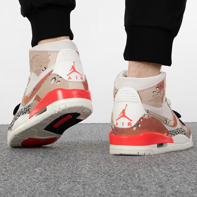Air Jordan Legacy 312 Grade School 'Desert Camo' (Unisex) Sail / Desert Camo-Infrared 23 Kids' Basketball Shoes AT4040 126