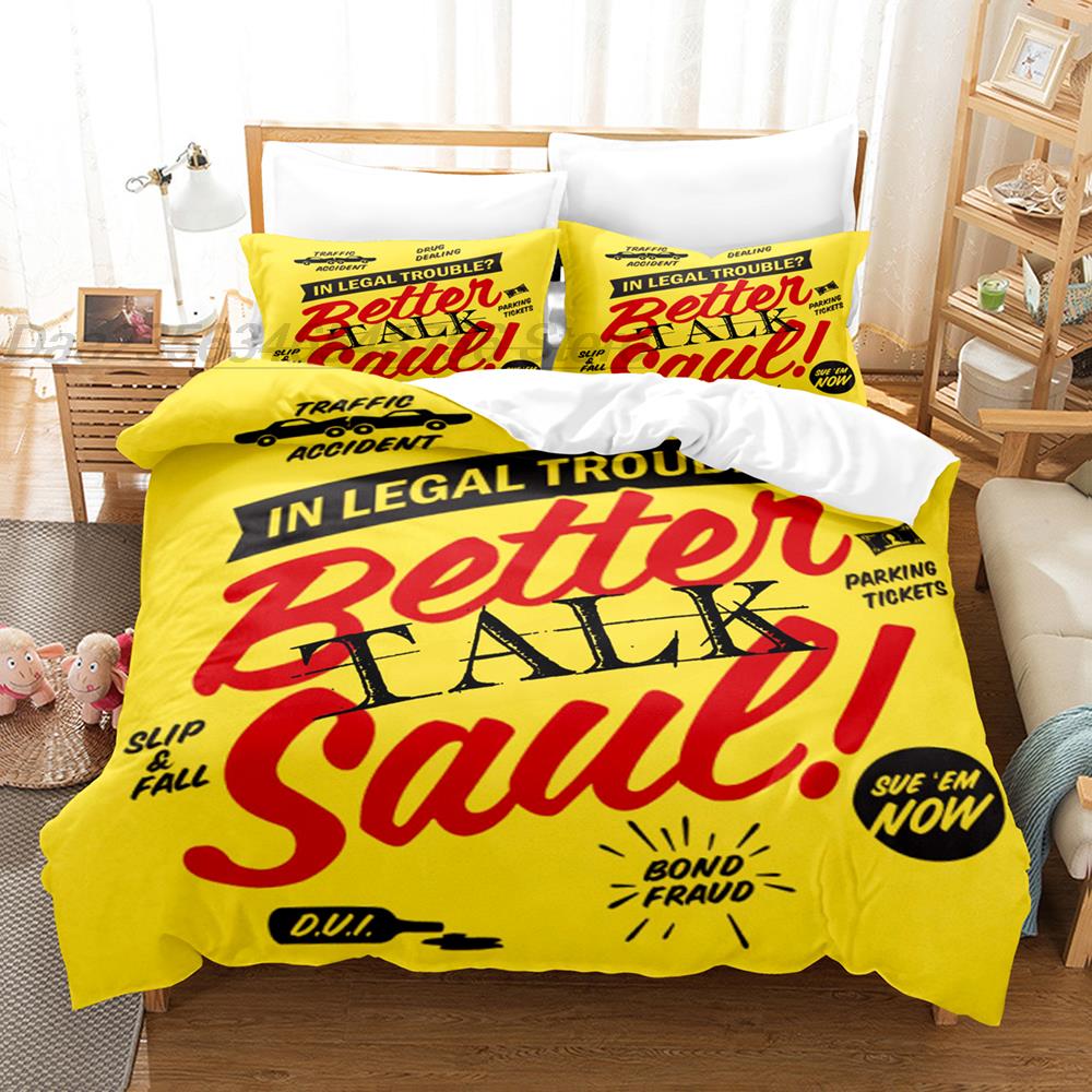 Comforter Butter Call Saul Bedding Set Single Twin Full Queen King Size Bed Set Aldult Kid Bedroom Duvet Sets 3D Bed