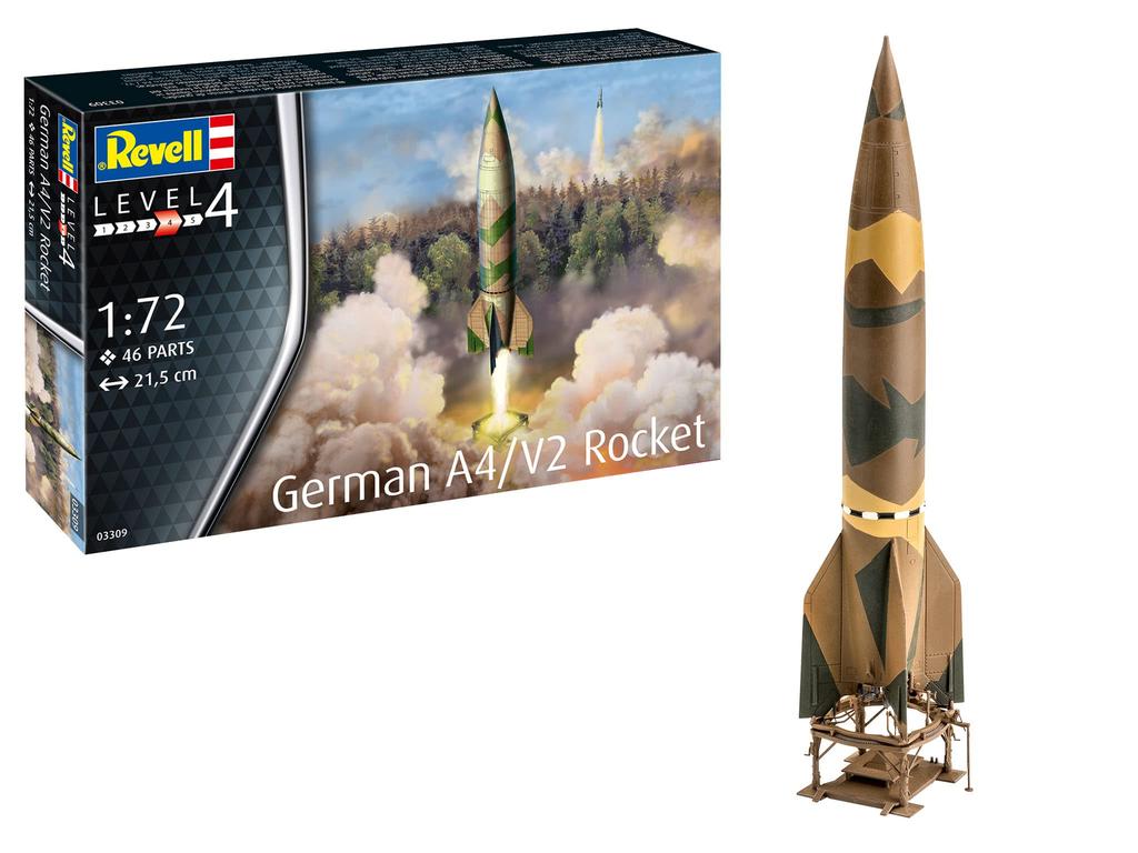 Revell Немецкая ракета Пластиковый набор 03309 1/72 A4/V2