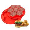 1/2Pcs Silicone Hamburger Patty Maker Freezer Container Non-Stick Burger Press Mold for Sausage Beef Hexagonal Shape BPA-Free Grill Accessory