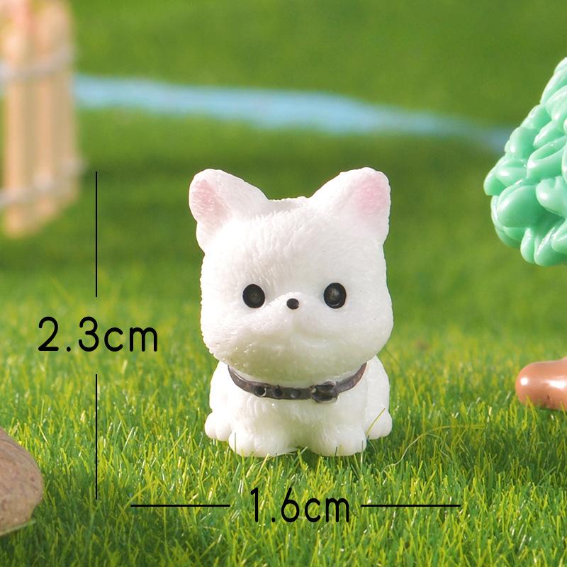 Micro-landscape Cute Mini Dog Samoyed Shih Tzu Handmade Accessory Small Ornaments
