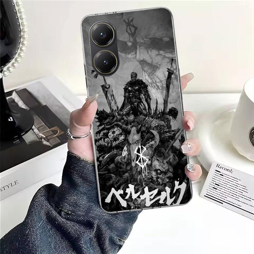 Черный Белый G-Guts B-Berserks Для Xiaomi Poco X7 X6 X5 F7 Ultra F6 F5 Pro Чехол для Телефона X4 Nfc F4 Gt F3 M6 M5S M5 M4 M3 Fundas Чехол