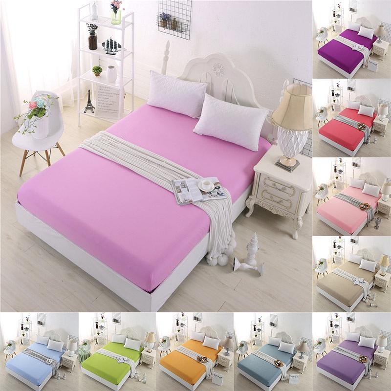 Cozy Solid Color Fitted Sheet Set Ideal For Enhancing Bedroom Comfort And Style