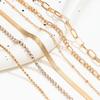 New European and American fashion zircon chain bracelet6Simple and creative chain bracelet set for women