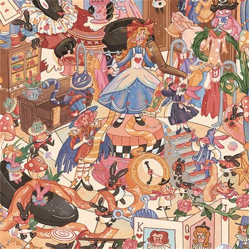 Plus Size Kawaii Cafeteria Amusement Park Scene Sticker DIY Scrapbooking Stacking Stickers Game Sticker Children's Festival Gift