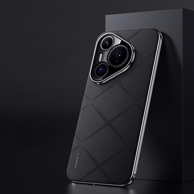 Роскошный кожаный чехол для телефона для Huawei Pura 70 с ультрапокрытием, твердая задняя крышка для объектива камеры Ptotection для Huawei Pura 70 70 Pro