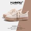 Global Canvas Shoes Women's 2025 New Shoes Women's Spring Versatile White Shoes with Skirt Thick Baseplate Shoes S6991