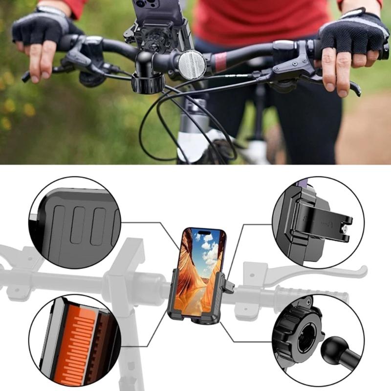 Крепление для телефона на мотоцикле, быстросъемное крепление AntishakeBike, держатель для телефона на руле велосипеда, крепление для телефона для мобильных устройств