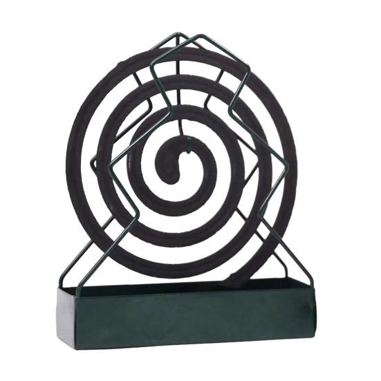 Металлический держатель для благовоний с лотком для сбора пепла, репеллент в виде кошачьих ушей, спиральная подставка для благовоний, переносная декоративная курильница