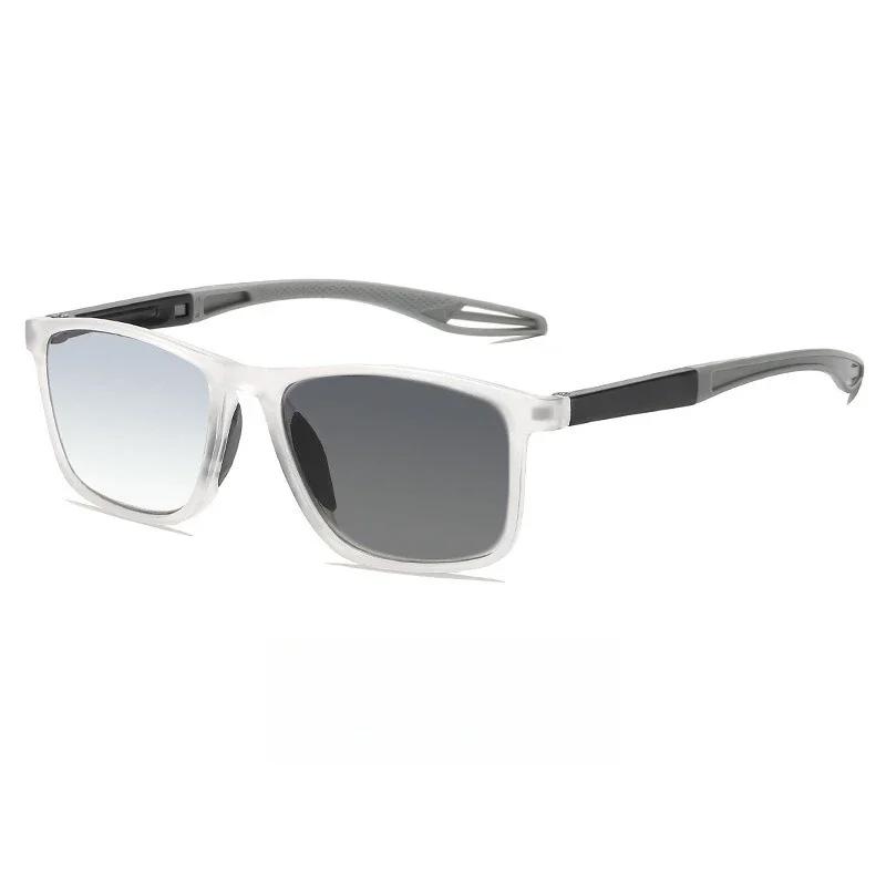 Квадратные очки для чтения с фотохромными линзами, защита глаз, блокировка синего света, гибкие, меняющие цвет, солнцезащитные очки для пресбиопии