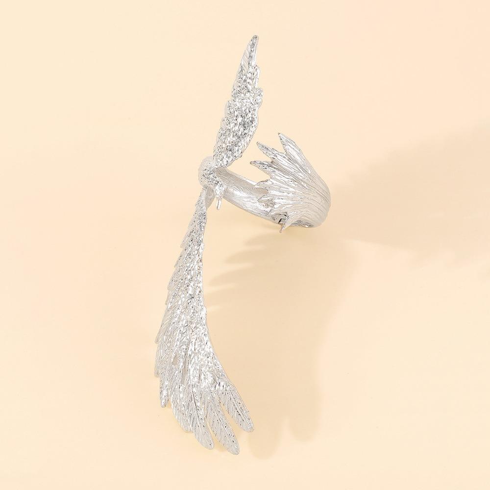 Винтажный цинковый сплав Открывающийся браслет Крыло орла Преувеличенный браслет с животным Феникс Браслеты Ювелирное украшение в подарок