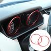 Red Dashboard Speedometer Alloy Ring Trim For Land Rover Discover 5 2017-