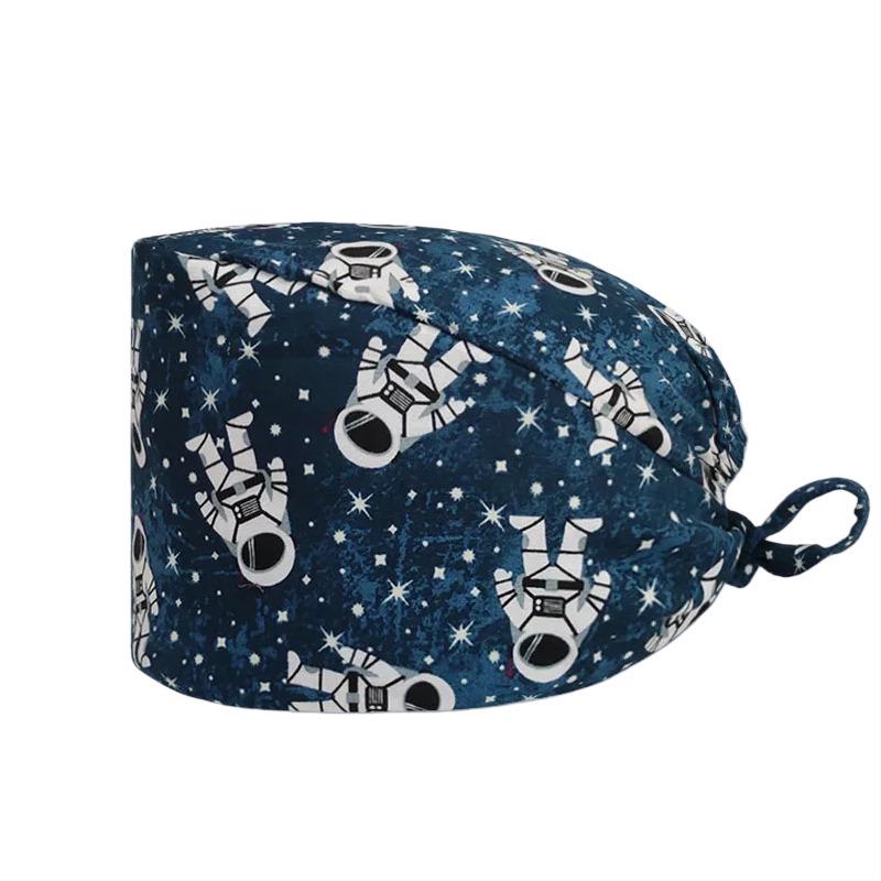 Унисекс Хлопковая Хирургическая Шапочка: Дышащий, Влагоотводящий для Стоматологов и Специалистов индустрии красоты