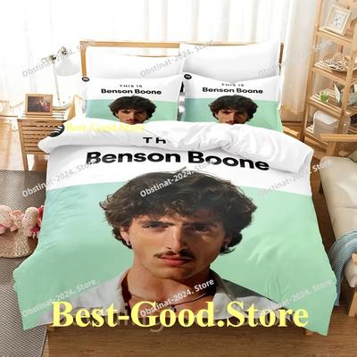 Постельное белье Benson Boone Односпальный Полуторный Двуспальный Кингсайз Комплект постельного белья Взрослый Детский Спальня Комплекты пододеяльников 3D-принт Аниме Комплект простыней
