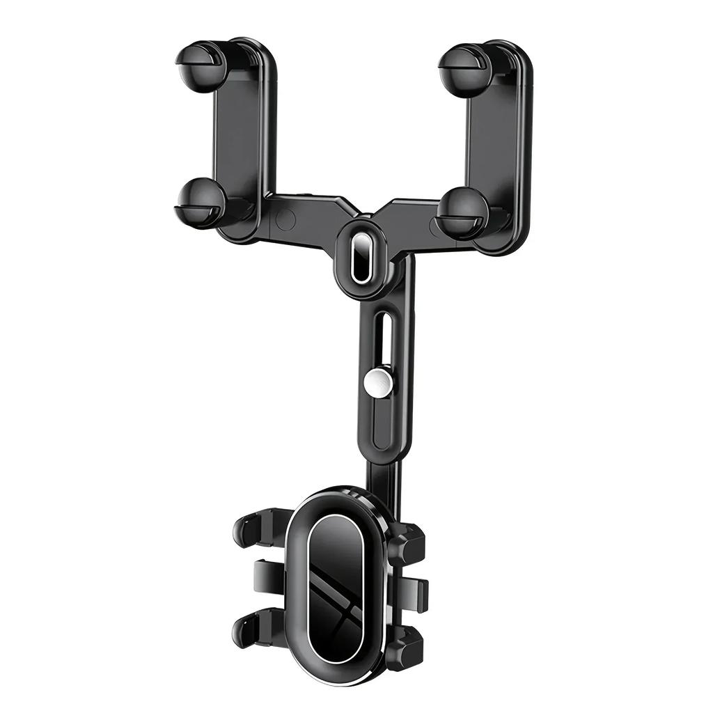 Регулируемый телескопический автомобильный держатель для телефона 360° для телефона и GPS-крепление Поддержка вращения Держатель для телефона Навигационные вспомогательные инструменты
