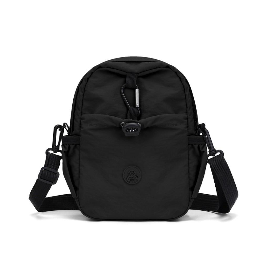 New Casual Women's Shoulder Bag Portable Solid Color Coin Purse Multifunctional Nylon Crossbody Bag