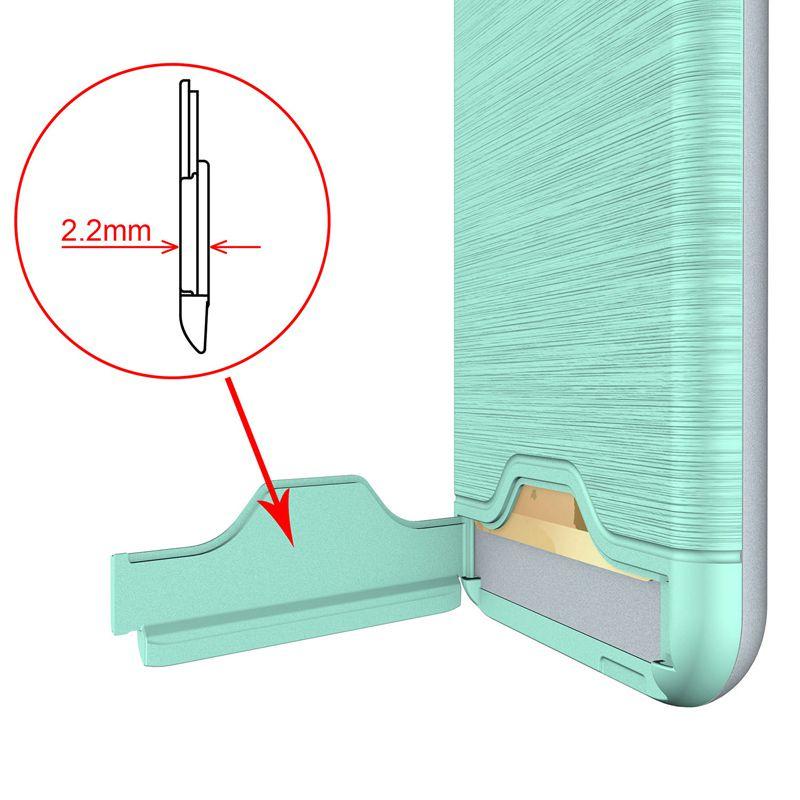 Kickstand Card Pocket Armor Hybrid Cover Case For Iphone X 8 6 6s 7 Iphone8 Plus