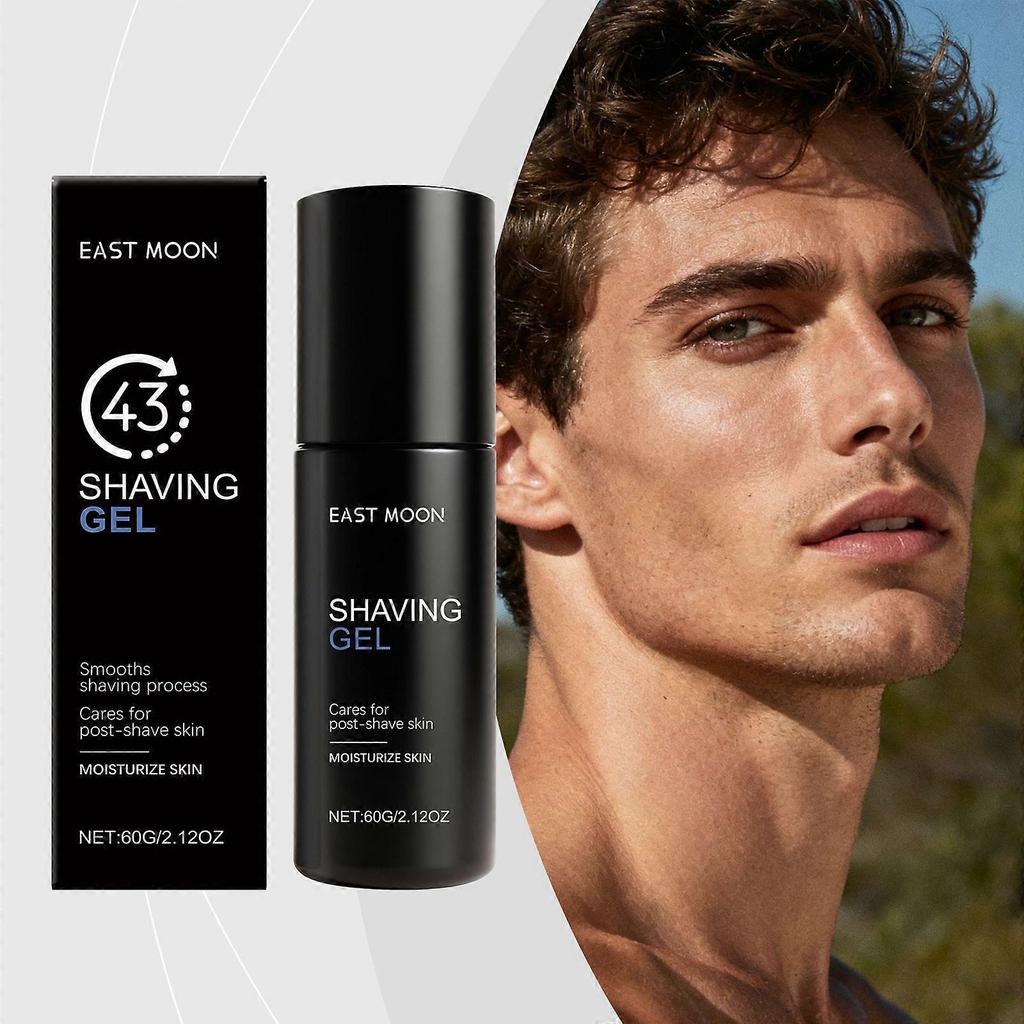 Mens Shaving Gel for Sensitive Skin Moisturizing Beard & Face Shave Gel with Glycerin, Smooth Glide, No Tightness