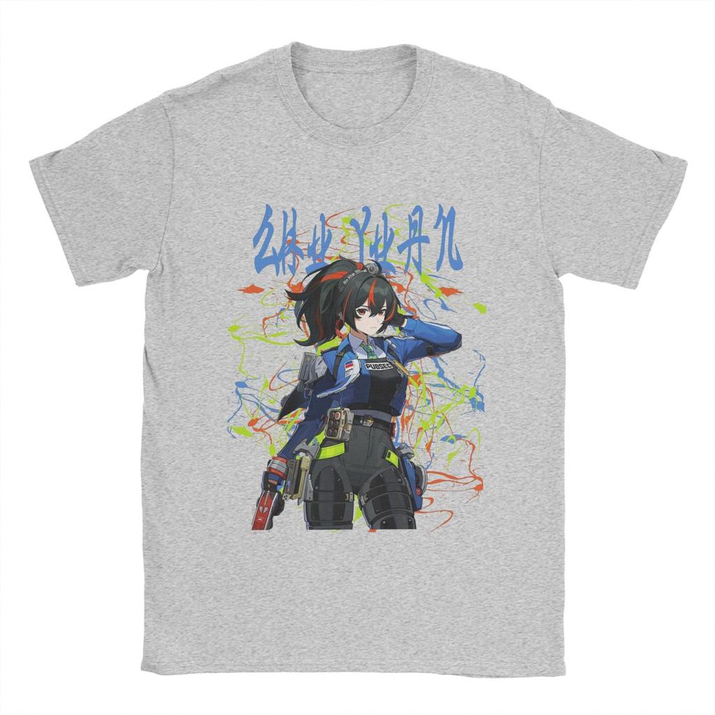 Рубашка Zenless Zone Zero Video Game Merch для мужчин и женщин, винтажная, 100% хлопок, всесезонная ткань