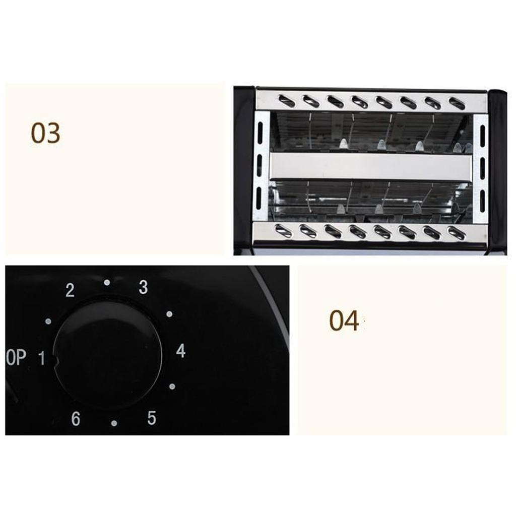 BH 002 Automatic Toaster Multifunctional 2 Slice Toaster Home Breakfast Machine AC 220V