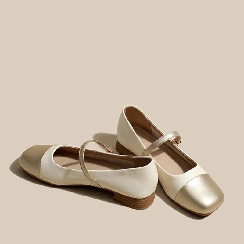 Мода 2025 Осень Новые туфли Мэри Джейн Низкий каблук Женские туфли-лодочки Женские офисные туфли Квадратный носок Обувь для ходьбы Zapatillas Mujer