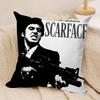 SScarface Movie Cushion Cover Silky Short Plush DoubleSided Printed Pillow Case for Sofa All Seasons Home Decor Gift