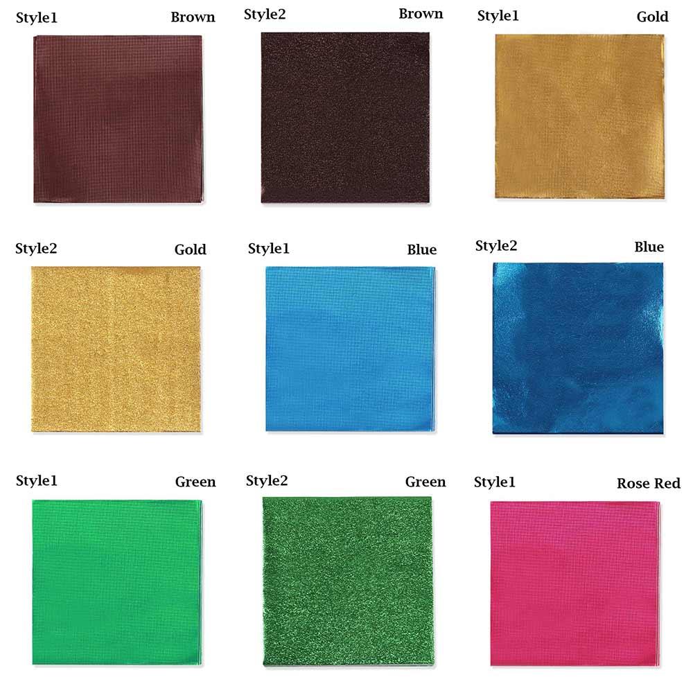 Tin Food Gilded Wedding Party Supplies Package Paper Candy Chocolate Aluminum Foil Wrapping Paper