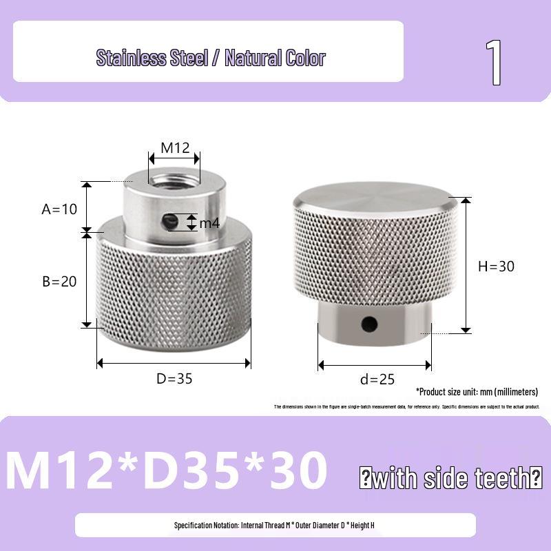 Ручная накатанная гайка из нержавеющей стали Hongkangming для M3-M12.