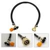 Tank Converter Refill Adapter Hose Air Tank Drain Valve Plug Extent Tube Burner Adapter Refill Adapter For Camping Stove Outdoor