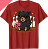 Funny Cat Bowling Shirt with Sunglasses Couple Style YK Summer Streetwear Top Women Clothing Fashion Summer Streetwear YK