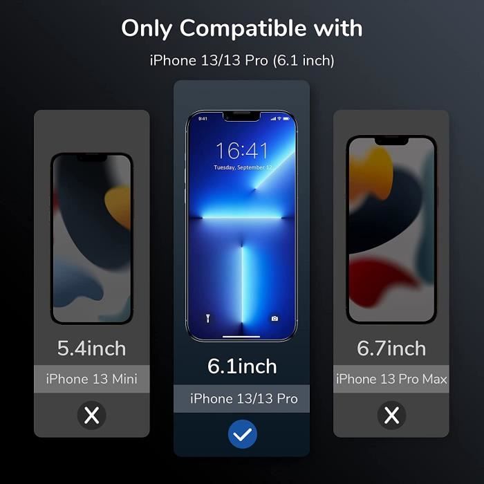 Screen Protector - Advansia - iPhone 13 - Tempered Glass - Scratch-resistant - Lens Protection